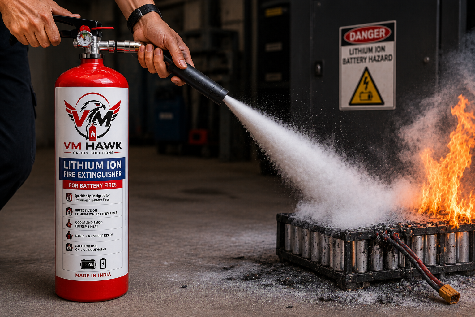 Lithium Ion Fire Extinguisher