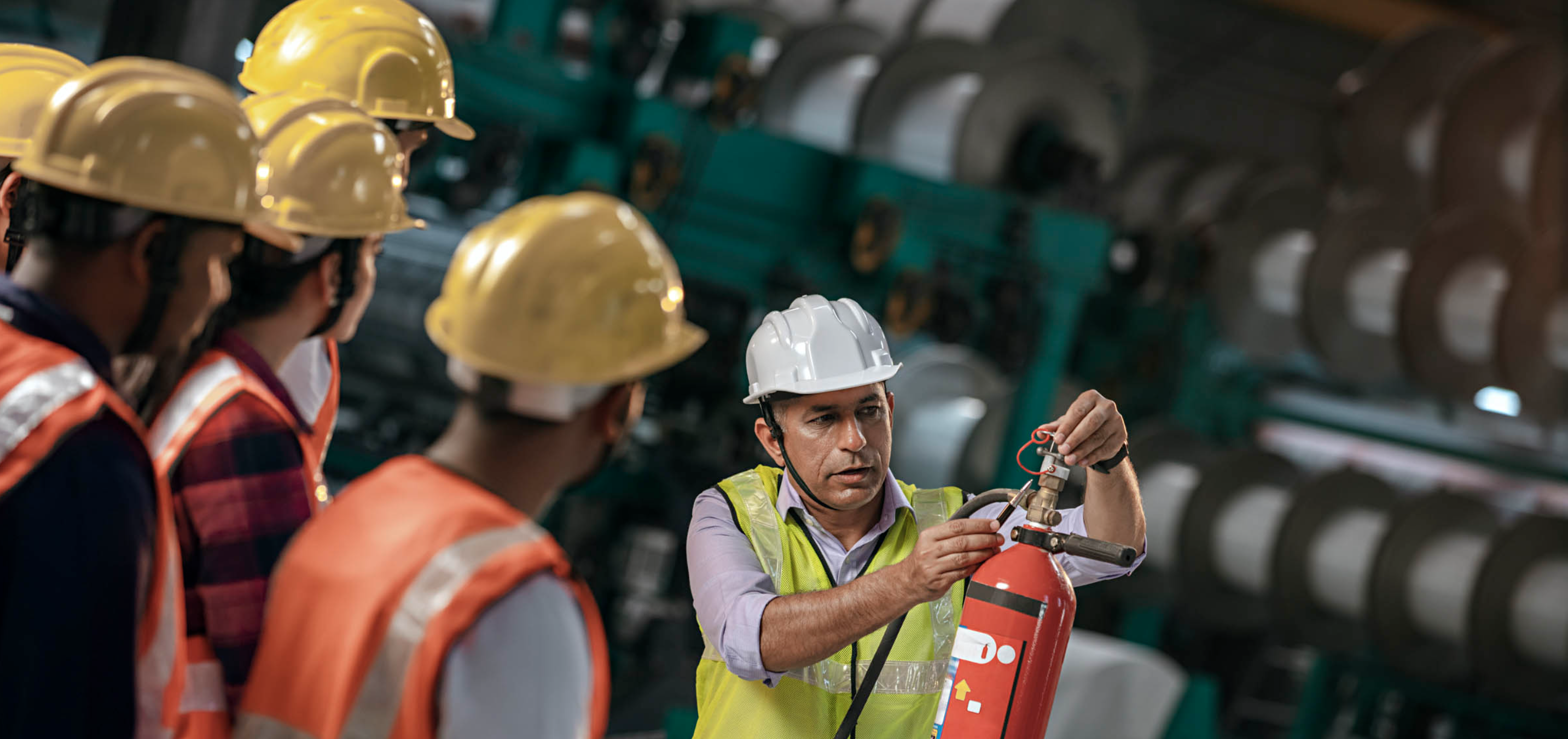 Fire safety training and industrial protection